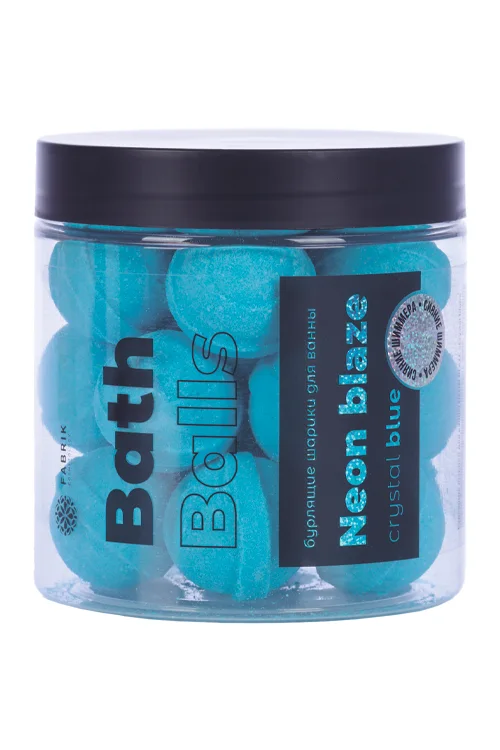 Шарики для ванны бурлящие Neon Blaze Crystal blue 300 гр