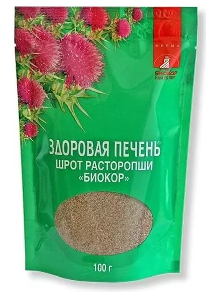 Расторопши пятнистой шрот 100 гр