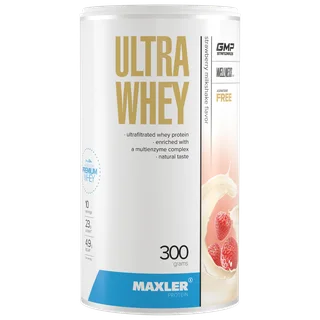 Протеин сывороточный Maxler Ultra Whey, 300 гр - клубничный милкшейк