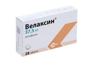 Велаксин 37,5 мг 28 шт таблетки