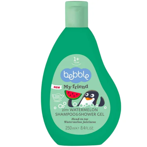 Шампунь-гель для душа Bebble My friend 2В1 с ароматом арбуза, 250 мл