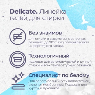 Гипоаллергенный ЭКО гель для стирки Aquae Granni "Delicate" 1 литр