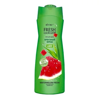Гель для душа Арбузный фреш с соком алоэ Fresh Cocktail 500 мл Витэкс