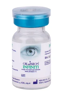 Линзы Okvision Infinity контактные R 8,4 (диоптрия -2,25)