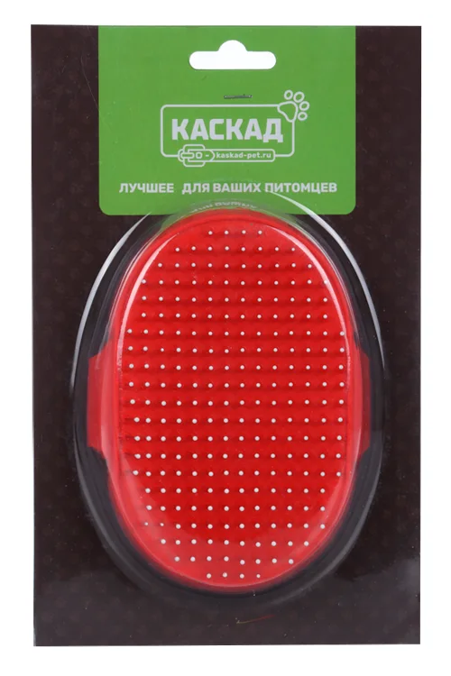 Щетка на руку резиновая овальная с шариками 12,5×7,5 см