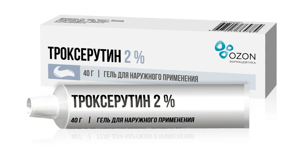 Троксерутин гель 2 % 40 г