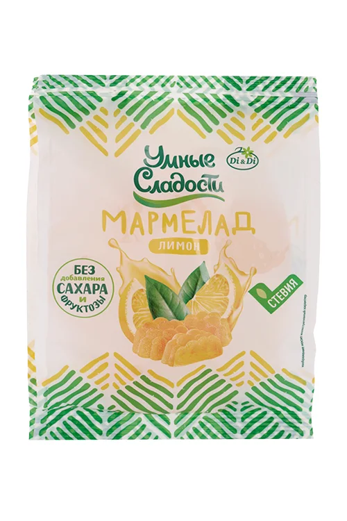 Мармелад Умные сладости желейно-формовой со стевией вкус лимона 150 гр