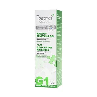 Гель Teana laboratories G1 с экстрактом персика для снятия макияжа, 125 мл, (2017)