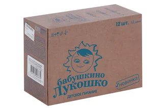 Пюре Бабушкино Лукошко из груш и яблок (с 5 мес) 90 гр 12 шт пауч