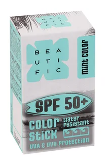 Стик Beautific солнцезащитный SPF 50 изумрудный 10 мл
