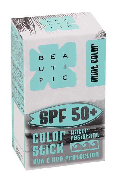 Стик Beautific солнцезащитный SPF 50 изумрудный 10 мл