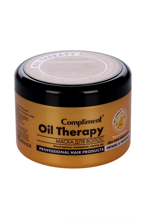 Маска Compliment oil therapy для волос с маслом арганы макадамии кокоса и ши 500 мл