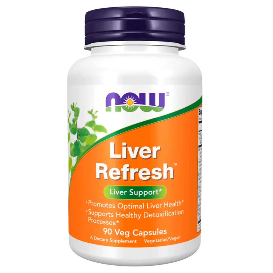 Ливерол Liver Refresh для печени 90 капсул NOW Foods