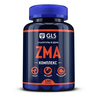 ZMA комплекс GLS, 400 мг, 180 шт, капсулы
