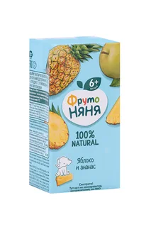 Нектар Фрутоняня яблоко / ананас для питания детей раннего возраста 0,2 л