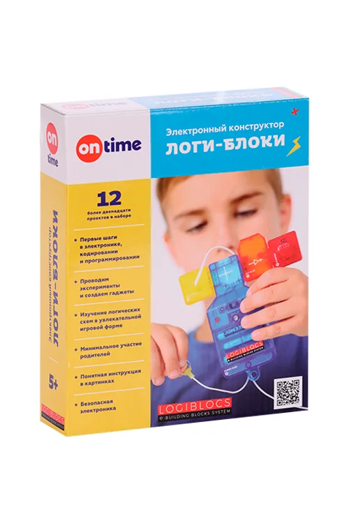 Конструктор ON Time электронный Логи-блоки развивающая игрушка
