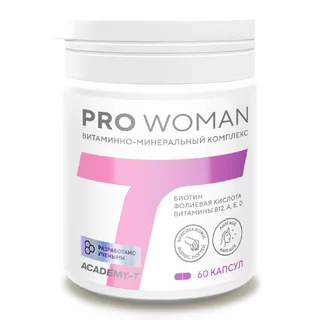 Витаминно-минеральный комплекс для женщин PRO Woman 60 капсул Академия-Т
