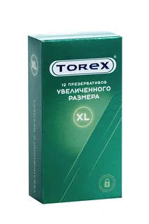 Презервативы Торекс увеличен размер гладкие, 12 шт