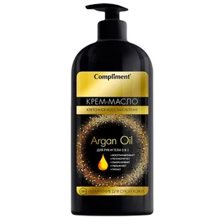 Крем-масло Compliment Argan OIL 5 в 1 для рук и тела 400 мл
