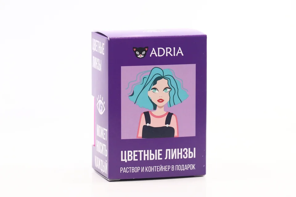 Контактные линзы Adria Color 2 Tone True Sapphire мягкие / квартальные 0,00/14,2/8,6 2 шт