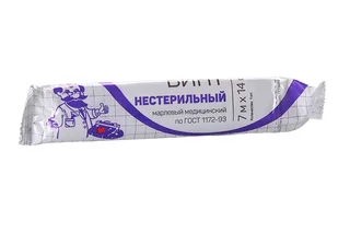 Бинт н/с медицинский марлевый прессов 28 г/м2 7м х14 см Лейко