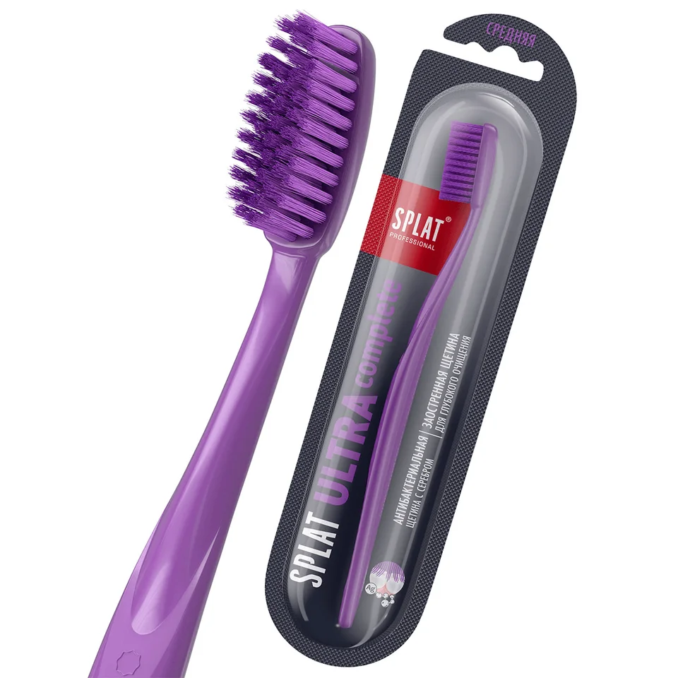 Зубная щетка Ultra Complete средняя цвет в ассортименте Splat Professional