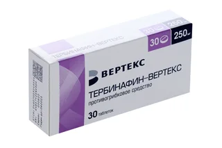 Тербинафин-Вертекс 250 мг 30 шт таблетки