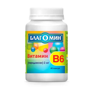 Благомин Витамин В6 капсулы 2 мг 0,25 гр 40 шт