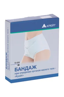Бандаж Крейт Б-636 при опущении органов малого таза р 2 белый