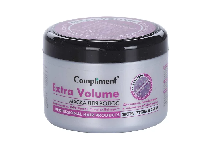 Маска Compliment Extra Volume для тонких / ослабленных / лишенных объема волос 500 мл