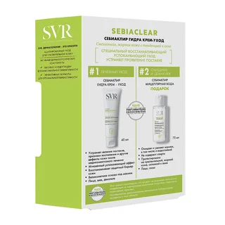 SVR Sebiaclear набор Гидра крем-уход+вода мицеллярная 40 мл+75 мл
