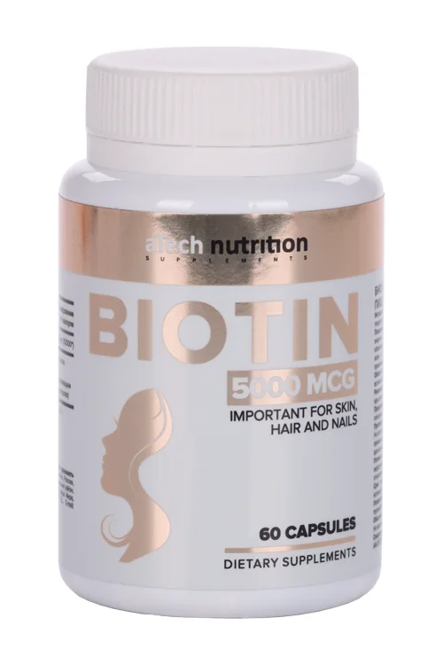 Биотин aTech nutrition 450 мг 60 шт капсулы желатиновые твердые