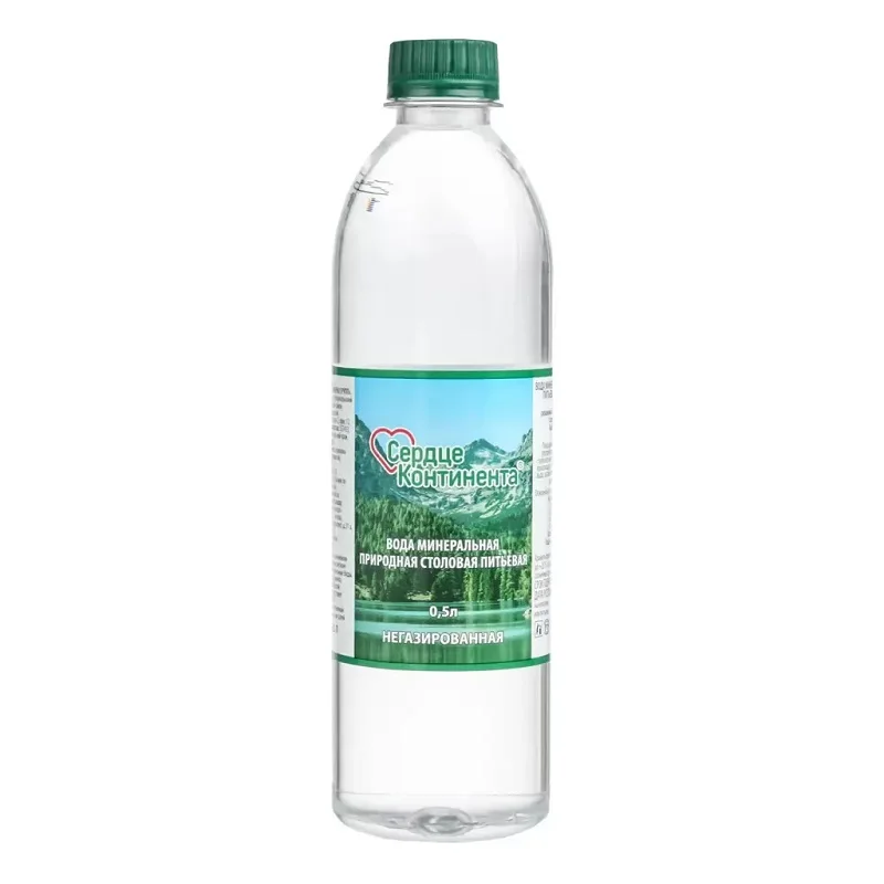 Сердце Континента Вода Минеральная Негазир.0,5Л
