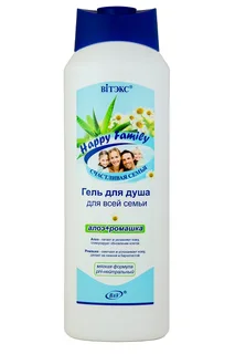 Витэкс Happy Family Гель для душа Алоэ+Ромашка 1000 мл