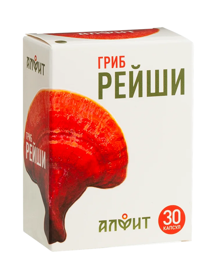 БАД Алфит Гриб Рейши 30 капсулы по 490 мг