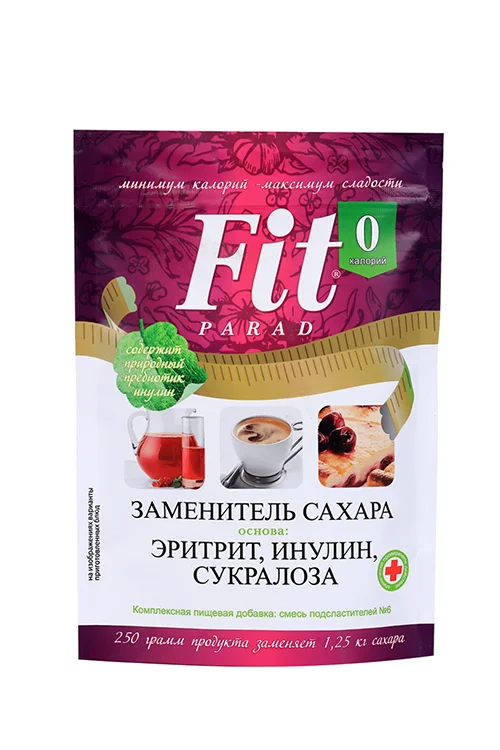 Сахарозаменитель FitParad 6 шт 250 гр дой-пак