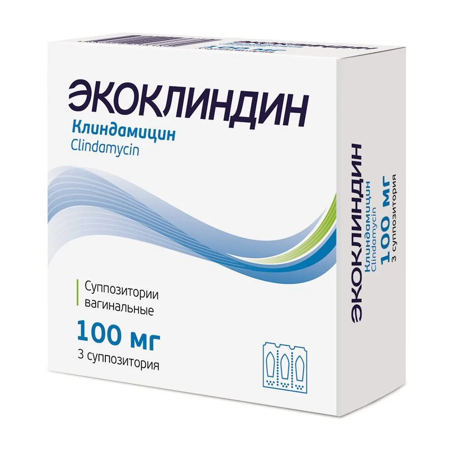Экоклиндин суппозитории 100 мг 3 шт