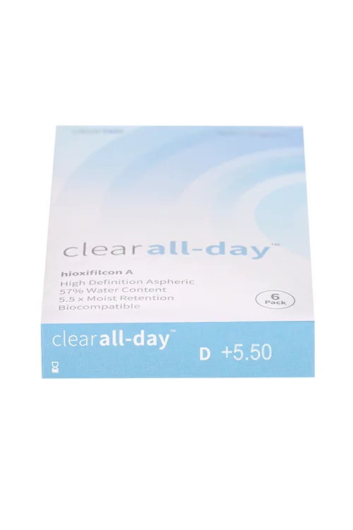 Линзы Clearlab Clear all-day контактные R 8,6 (диоптрия -5,5) 6 шт