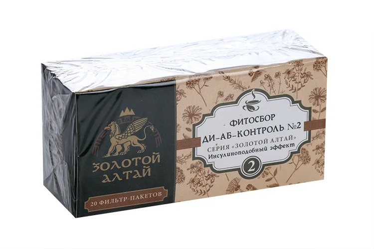 Диабетический сбор №2 Золотой Алтай инсулиноподобный эффект, 1,5 г, 20 шт