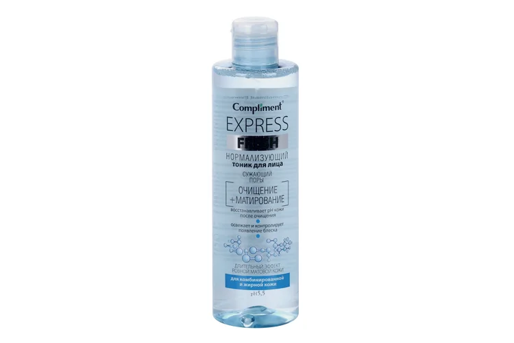 Тоник Compliment Express Fresh для лица нормализующий / сужающий поры 250 мл