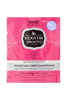 Кондиционер Hask с протеином кератина для придания гладкости волосам, 50 мл