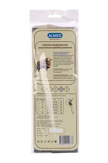 Повязка Almed мед эласт согревающая на колено (наколенник) с шерстью мериноса р 4