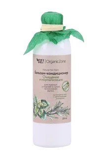 Бальзам-кондиционер OrganicZone Очищение / нормализация для жирн у корней сухих на конч волос 250 мл