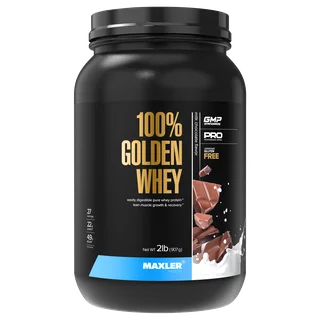 Протеин сывороточный Maxler Golden Whey 2lb (907 гр) - молочный шоколад