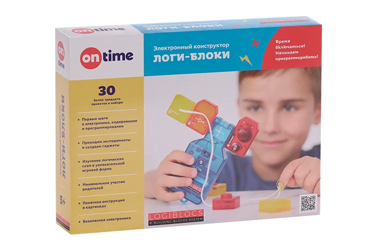 Конструктор ON Time электронный Логи-Блоки для детей