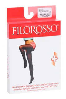 Колготки Filorosso Profilactica компресс лечеб-профилакт 140 den 1 класс черный р 2