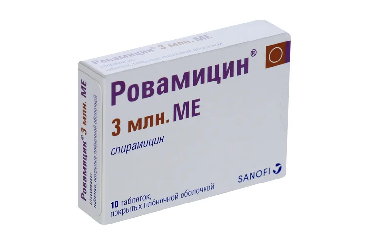 Ровамицин таблетки 3 млн МЕ 10 шт