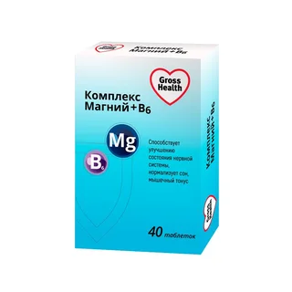 Гроссхелс Комплекс Магний+Витамин В6 таблетки 40 шт