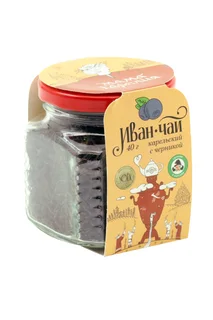 Напиток чайный Иван-чай Карельский с ягодами черники 40 гр стекл банка