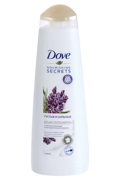 Бальзам-ополаскиватель Dove nourishing secrets густые / сильные лаванда / розмарин 350 мл